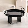 Bandeja de apoio de braço de sofá mesa lateral móvel criativa pequena mesa de centro armário lateral café mini mesa com alguns cartões algumas prateleiras