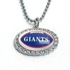 Collar con colgante de gema de tiempo de diamante ovalado de la NFL Fútbol Americano 32 Equipos Green Bay Panthers Collar con nombre del equipo