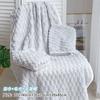 Toalla con Patrón de Nubes, Toalla de Baño, Gorro de Secado Rápido para el Cabello para Mujeres, Uso Doméstico, Absorbente, No Suelta Pelusa, Franela Coral Gruesa para Baño