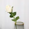 Tecido de panela de rosa de simulação cotovelo único rosa adereços de arranjo de flores de casamento decoração de casa flor falsa flor de simulação atacado