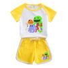 Traje de verano para niños y niñas de Banban garden 2023 nuevo conjunto de dos piezas para niños de dibujos animados de algodón de manga corta y pantalones cortos delgados