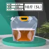 Saco Espesso Transparente para Embalagem de Cerveja, Bolsa Saco para Cerveja Fresca, Bolsa de Água para Exterior, Bolsa Auto-Suportável com Bico, Logo Impressível para Atacado
