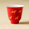 Grúa Nube de Fábrica Taza de Té Pequeña Taza Personal de Cerámica Taza de Degustación Cuenco de Té Taza Única del Juego de Té Rojo de la Ciudad Prohibida