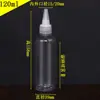 Em estoque Atacado 10-300 ml Garrafa Transparente Pontiaguda Squeeze Frasco Dividido para Engarrafar Pigmento Garrafa Plástica Frasco de Squeeze para Emulsão