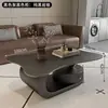 Mesa de Centro Criativa de Ardósia para Sala de Estar, Uso Doméstico, Luxo Leve, Sensação de Alto Padrão, Mesa de Centro Irregular para Apartamento Pequeno