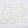 Pegatinas de Letras del Alfabeto Inglés con Pedrería, 6 Cuentas de Perla Grandes con Letras, 26 Letras Pequeñas con Pedrería, Accesorios para Joyería DIY