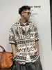 Camiseta de manga corta T-shirt moderna holgada para hombre 2025 verano nueva casual americana versátil camisa popular de moda para hombre