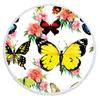 Chal Transfronterizo Microfibra Redondo con Borlas Serie Mariposas Toalla de Playa de Secado Rápido Absorbente de Sudor Esterilla de Yoga Puede-esterilla de picnic