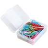 Deli 0024 Clips de Colores Clips para Oficina Clasificación y Organización Caja de Clips de Colores