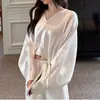 2026 Verano Nueva Ropa de Mujer Simple Temperamento Moda Versátil Casual Cómodo Color Sólido Manga Murciélago Top Prendas de Abrigo