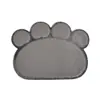 Alfombrilla para Mascotas con Huella de Pata Grande y Pequeña Alfombrilla de Gato de PVC Alfombrilla para Limpiar Pies Manteles Individuales para Mascotas Alfombrilla para Comer Alfombrilla para Limpiar Polvo Alfombrilla de Plástico