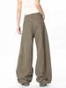 OREETA, Calças Machete Crowd de Rua Soltas de Perfil Lavado, Marca de Moda Americana Retrô Casual Crowd Calças Banana