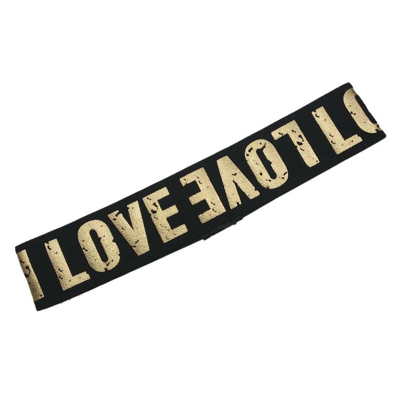 印字发带-LOVE金字