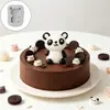 Molde Lindo de Lechón y Panda Sentados para Pastel, Decoración de Velas Aromáticas de Animales de Dibujos Animados 3D, Molde de Silicona para Chocolate