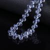 Agujero Horizontal Cristal de Fresa Vidrio Cuentas Sueltas Cadena de Cuentas Pulsera Collar Material Hecho a Mano DIY Cuentas Redondas de Vidrio Colorido Accesorios