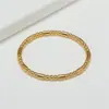 Pulseira de Aço Titânio Estilo Ins Europeu e Americano de Luxo Leve, Pulseira Minimalista de Aço Inoxidável Bambu Transfronteiriça, Joia com Anel de Cor Não Desbota