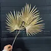 Flores de Nochevieja, Flores Artificiales Doradas, Eucalipto Dorado, Hortensia, Abanico Dorado, Hojas de Ginkgo, Cubo de la Fortuna, Arreglo Floral, Hojas, Flores de Plástico