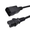 Cable de Alimentación Estándar de EE. UU. C15 a C14 con Conectores Macho y Hembra, Cable de Extensión para TV y Pantallas