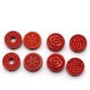Llavero hecho a mano con cuentas de cinabrio de alto contenido, palabra de la suerte Xiangyun, nube trasera, accesorios de cinabrio crudo, joyería al por mayor