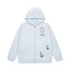 Sudadera con capucha de punto bordada con orejas de gato estilo americano para hombre y mujer, holgada y casual, versátil, top de moda para otoño