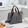 Bolsa Térmica para Almoço com Etiqueta Transfronteiriça, Bolsa de Ombro Único Térmica, Bolsa de Almoço, Bolsa Térmica Portátil, Bolsa para Marmita de Grande Capacidade