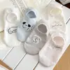 Calcetines de Barco de Algodón Delgado de Dibujos Animados de Verano 2026 para Mujer Japoneses Lindos Calcetines Invisibles Antideslizantes Sin Caída del Talón Calcetines de Corte Bajo Calcetines Cortos