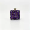 Nova bolsa de mão de noite transfronteiriça para mulheres, luxo leve, totalmente cravejada com diamantes brilhantes, adequada para banquetes, coquetéis, reuniões anuais e eventos noturnos