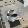 Sandalias de tacón de aguja plateadas estilo francés con punta fina y diseño de boca de pez para mujer, nuevas de verano 2026, de moda en Instagram, nicho, versátiles, zapatillas de tacón bajo