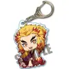 Chaveiro Popular de Acrílico Demon Slayer Fibra de Carbono Tanjiro Nezuko Chaveiro Decoração de Bolsa Pequeno Pingente Presente Dia das Crianças