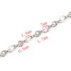 Nova Corrente Oval Em Relevo de Aço Inoxidável Material para Colar/Pulseira DIY Corrente de Aço Titânio Europeu e Americano Acessórios Exquisitos