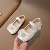 Zapatos para Niña 2026 Estilo Nuevo Moda Bebé Bailarinas de Princesa Suela Suave Primavera y Otoño Estilo Coreano Zapatos para Niña Zapatos Pequeños de Piel para Niños