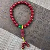 Pulsera de cinabrio natural arena de cristal pulsera de loto valiente femenina este año bajo contenido pulsera de cuentas para todo tipo de atuendos joyería