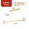 Luminária pendente de mármore falso para restaurante, conjunto de 6 peças de luz linear estética da nova Dinastia Song, luminária pendente de jantar para sala de chá estilo Zen chinês novo, arte em madeira e ferro