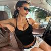 Sujetador Deportivo Transfronterizo Sin Costuras, Ropa Interior Deportiva, Camiseta sin Mangas con Cuello Halter y Almohadillas en el Pecho, Ropa de Fitness a Prueba de Impactos, Ropa de Yoga