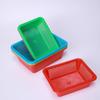 Cesta de Plástico para Lavar Verduras, Frutas y Alimentos, Cesta de Almacenamiento Cuadrada Pe, Distribución de Almacén, Colador Cuadrado para Joyería, Transfronterizo