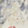 Adesivos de Arte para Unhas Tomoni em Relevo DIY Popular Estilo Fresco de Primavera Adesivos de Unhas Decorações Coloridas de Flores para Unhas