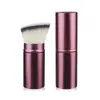 Brocha de Maquillaje Retráctil Portátil de Cabeza Única, Brocha para Rubor, Brocha para Polvos, Brocha para Polvos Sueltos, Brocha para Quitar Polvo de Manicura, Brocha de Maquillaje con Cerdas Suaves