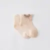 Calcetines para Bebé Verano Finos Primavera y Otoño Calcetines de Algodón Malla Transpirable para Bebé Recién Nacido Infantil Pequeño Calcetines Tobilleros 0-3 Meses Calcetines Sin Costuras