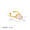 Anel de Pérola de Água Doce Natural Feminino Nicho Alto Padrão Luxo Leve Aço Titânio Anel para Joias de Abertura de Casal