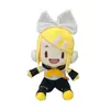 Brinquedo de Boneca de Pelúcia Kagamine Len Rin 20x28cm Amarelo Macio Recheado Anime Pelúcia com Enchimento de Algodão PP Boneca de Pelúcia Colecionável das Gêmeas Vocaloid para Crianças e Fãs Presente de Aniversário Perfeito Companheiro de Brincadeiras