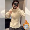 TikTok Calidad Gris Abrigo Corto Ajustado para Mujer Otoño e Invierno con Forro Polar Engrosado Cárdigan Deportivo con Capucha Suéter Explosivo