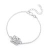Pulseira Quadrada Prateada 2020 Resina Imitação Pedra Natural Aglomerado de Cristal Amor Joias Natal Esperança Acessórios