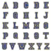 Parches Bordados de 26 Letras Inglesas Parches de Letras Estilo Academia para Ropa Sombreros Bolsas Decoración Bordada DIY