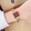 Reloj Pulsera Simple Estilo Coreano Cuadrado Milisa para Mujer Versátil Fresco Moda Tendencia Mejor Amiga Reloj Dorado