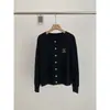Cárdigan de Punto Bordado de Oso Suave y Ceroso de Manga Larga para Mujer Estilo Nuevo de Principios de Otoño con Estilo Perezoso Top Corto Adelgazante