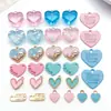 Etiquetas en forma de corazón transfronterizas Accesorios de joyería DIY Etiquetas de corazón en inglés Pendientes hechos a mano, pulseras, colgantes, colgantes para llaves