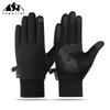 Guantes de exterior para hombre invierno cálido terciopelo interruptor antideslizante a prueba de viento impermeable conducción motocicleta invierno mujer
