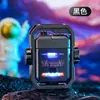 Nuevo Encendedor de Pulso de Doble Arco Giroscópico de Aleación Mecha a Prueba de Viento Recargable Personalizado Creativo Giroscopio de Punta con Luz