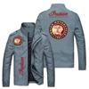 Jaqueta Masculina 2021 Nova Bonita Versátil Fashion Casual Solta Padrão de Carro Jaqueta Cardigan Esportivo Masculina