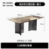 Mesa de Comedor de Lujo de Piedra Natural Italiana de Alta Gama, Lujo Ligero para el Hogar, Mesa y Sillas de Comedor, Mesa de Comedor Rectangular de Mármol de Piedra de Lujo Moderno